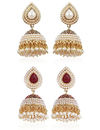 YouBella Jewellery Combo of 2 Jhumki Earings Earrings for Girls and Women